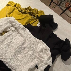 Never worn - EXPRESS blouse bundle sizes S, M, L due to fit